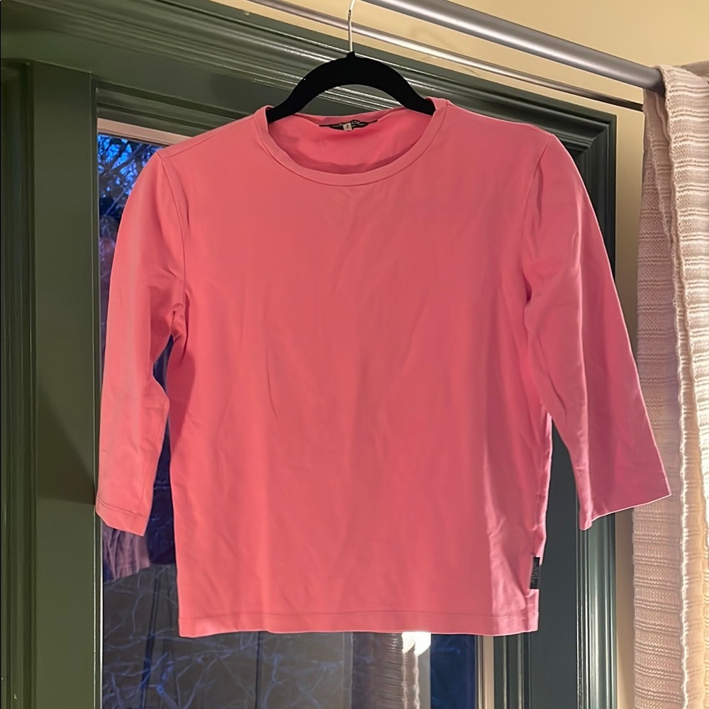 Pink 3/4 sleeve shirt